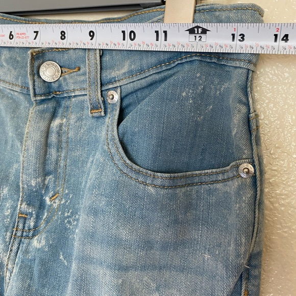 Levi's Light Blue Distressed Skinny Jeans Size 14 Regular - Picture 11 of 16